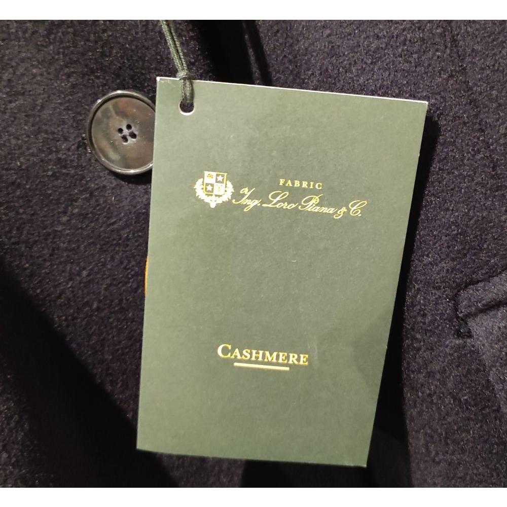 Made in Italy Black Cashmere Jackets & Coat Made in Italy