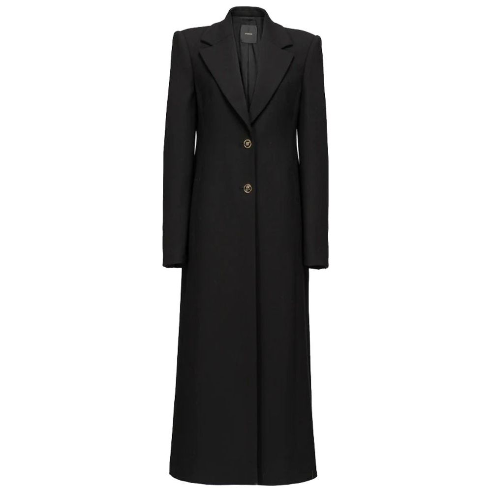 PINKO Black Wool Jackets & Coat PINKO