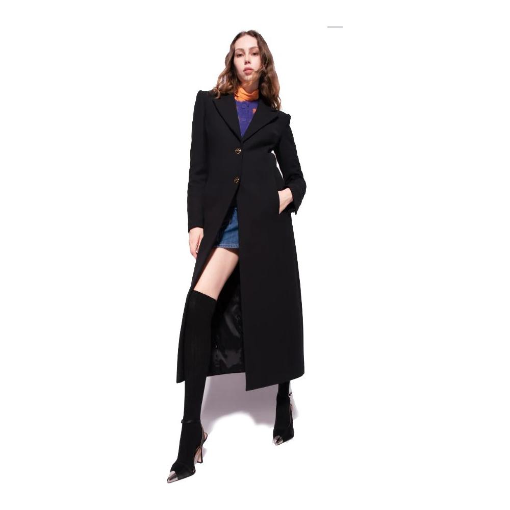 PINKO Black Wool Jackets & Coat PINKO