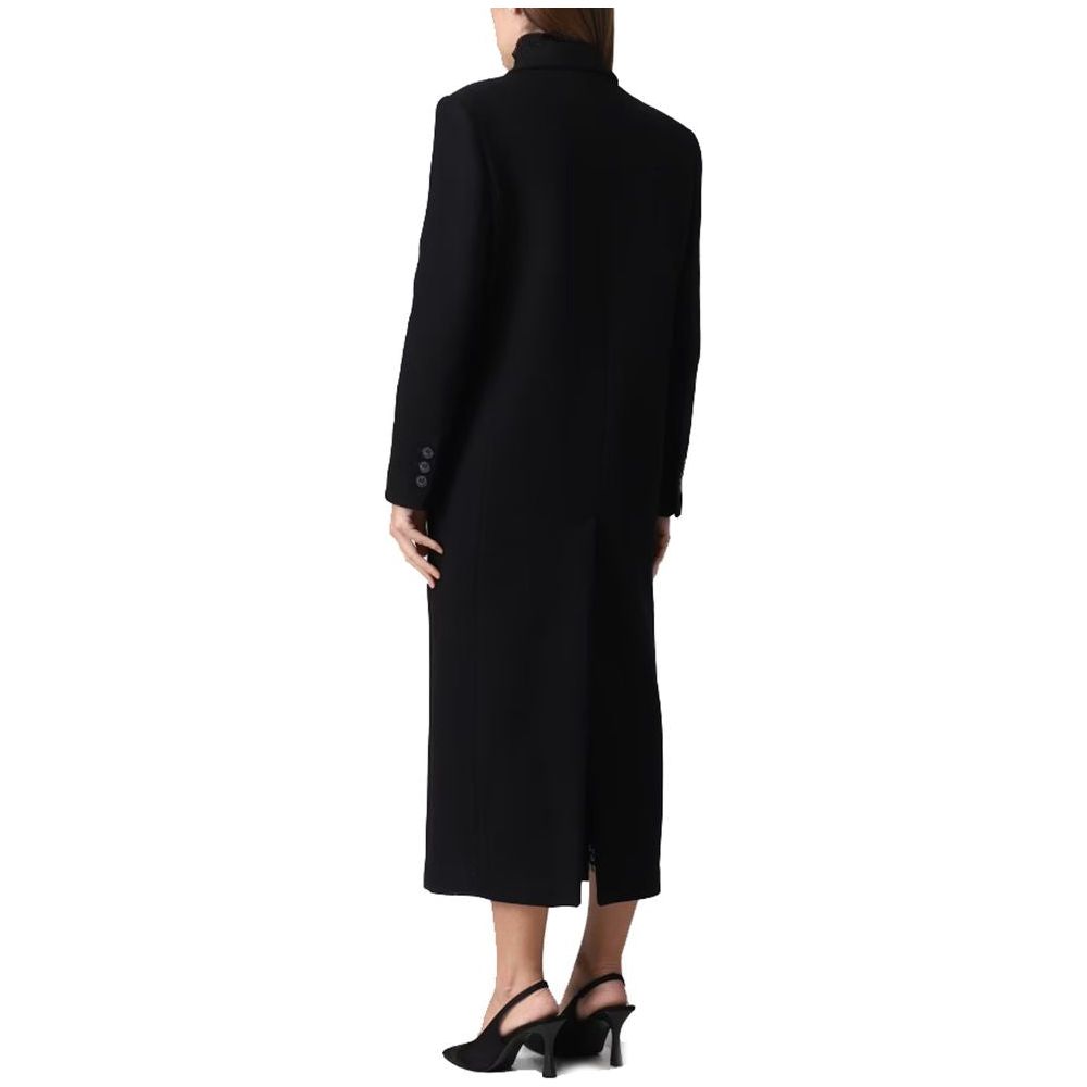 PINKO Black Wool Jackets & Coat PINKO