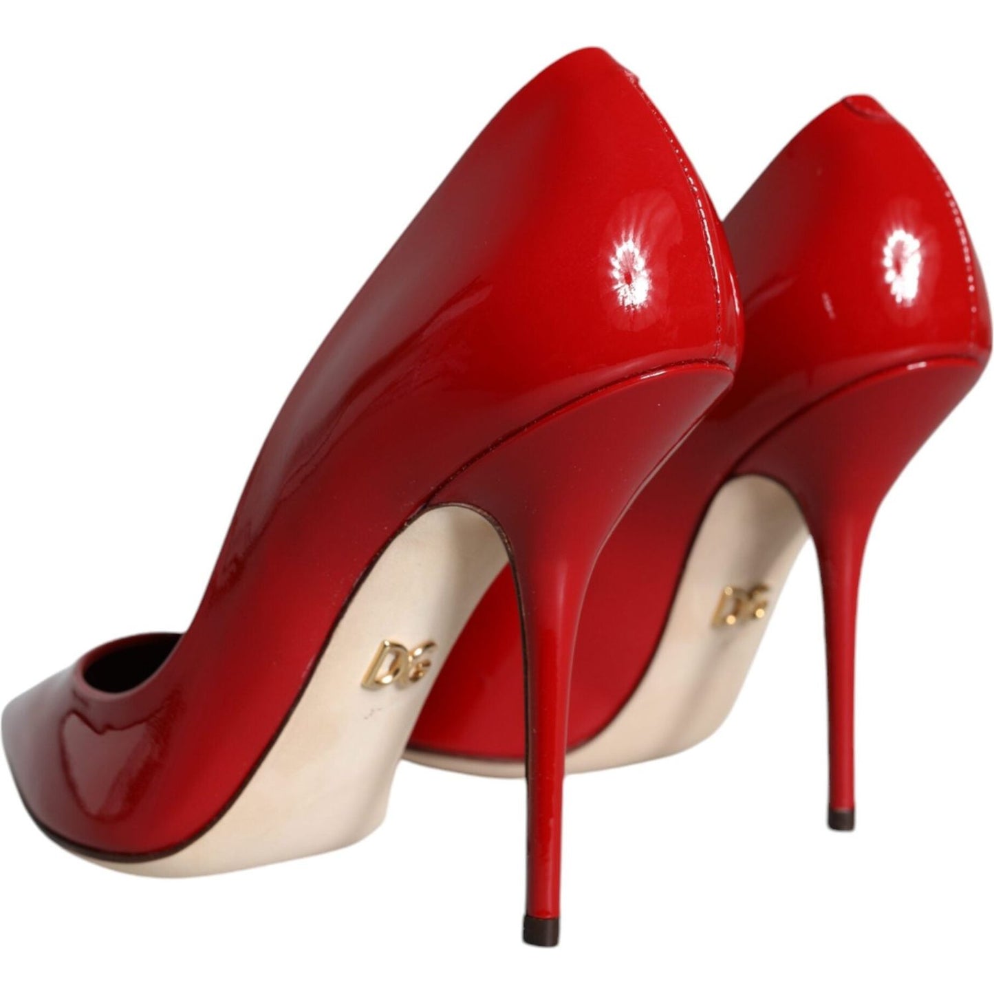 Dolce & Gabbana Red Patent Leather High Heels Pumps Shoes Dolce & Gabbana