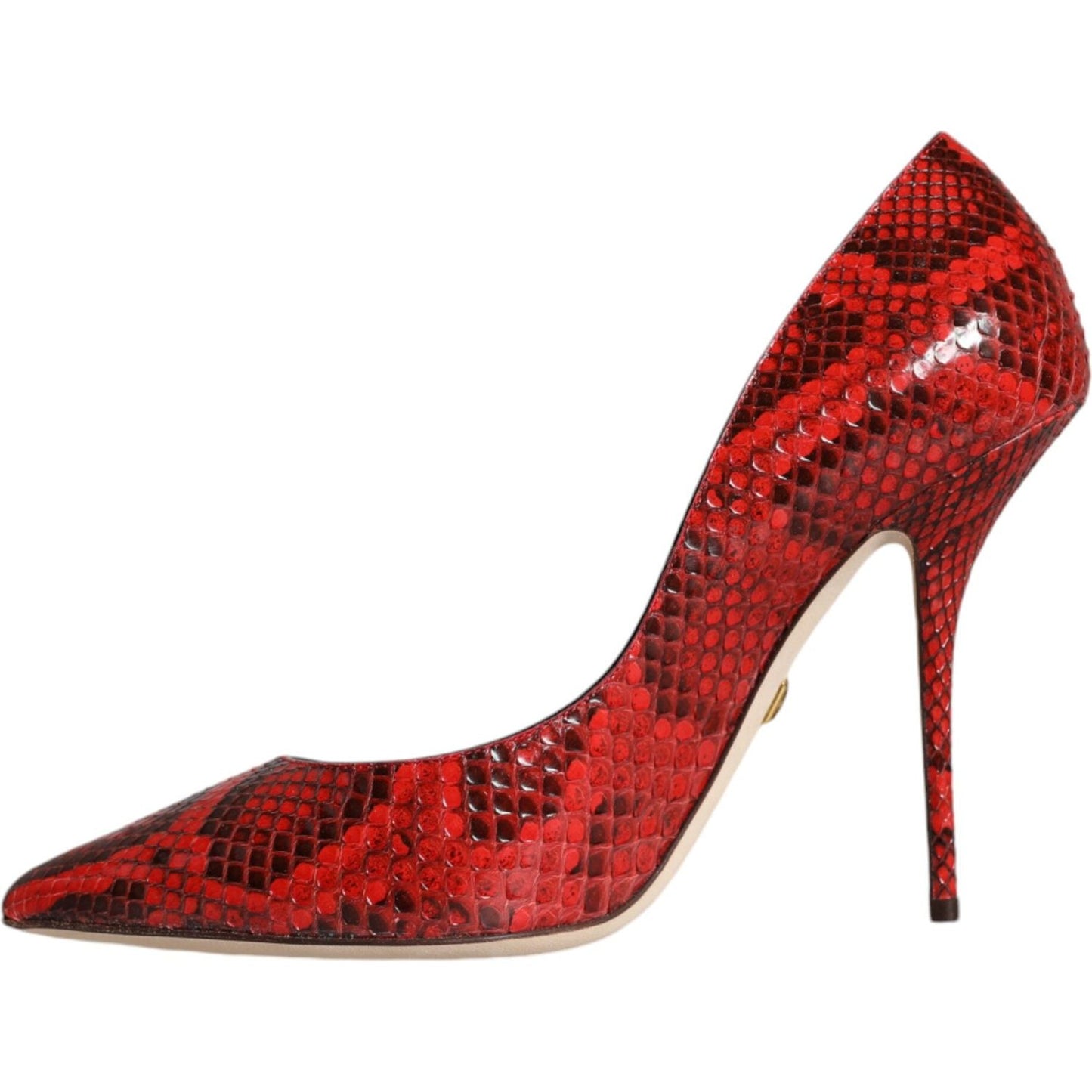 Dolce & Gabbana Red Leather Stiletto High Heels Pumps Shoes Dolce & Gabbana