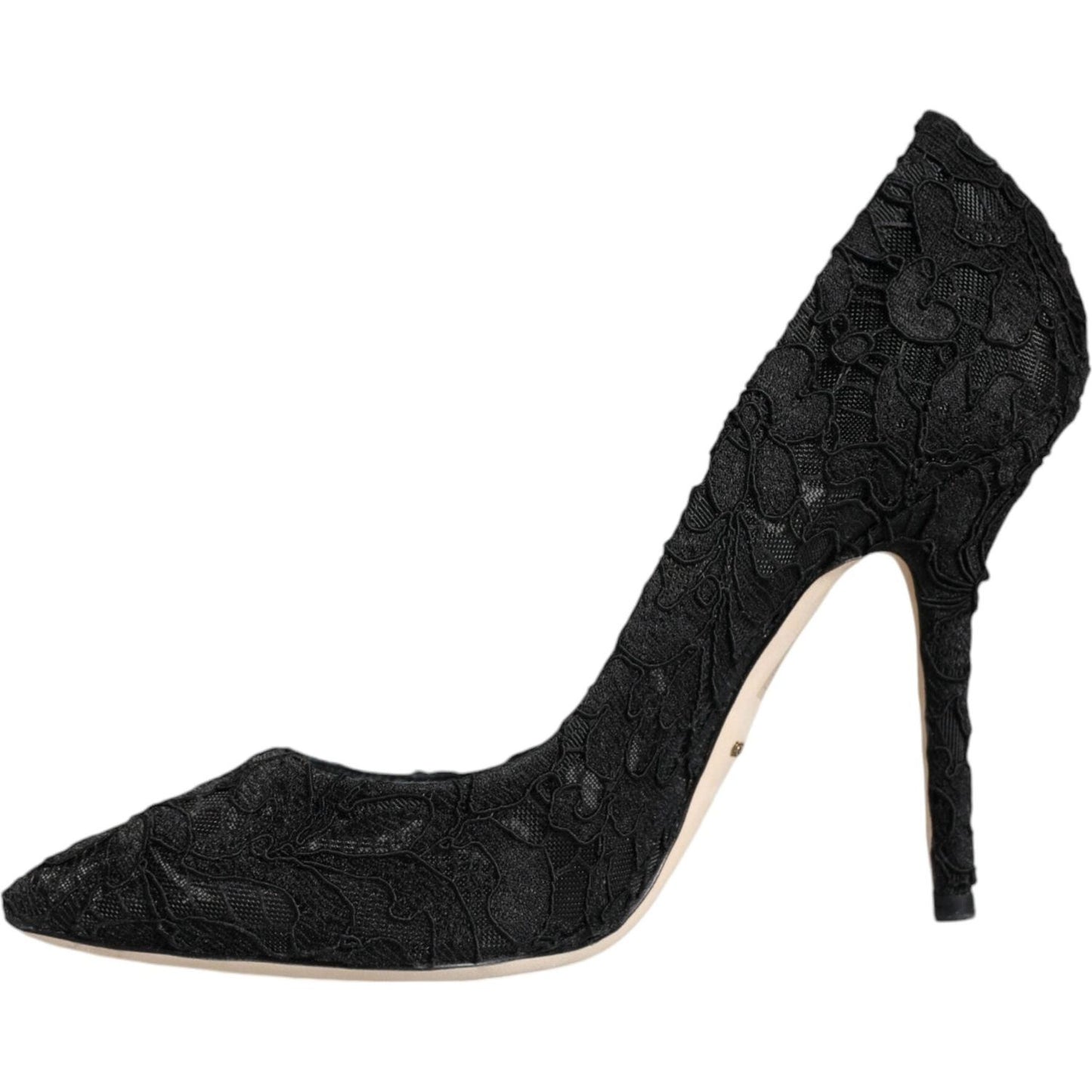 Dolce & Gabbana Black Taormina Lace Bellucci Pumps Shoes Dolce & Gabbana