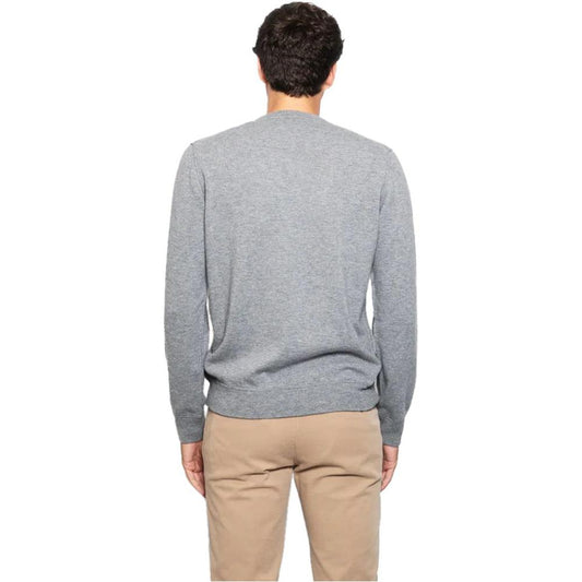 Alpha Studio Gray Wool Vergine Sweater Alpha Studio