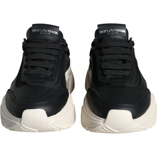 Dolce & Gabbana Black White DAYMASTER Leather Sneakers Shoes Dolce & Gabbana