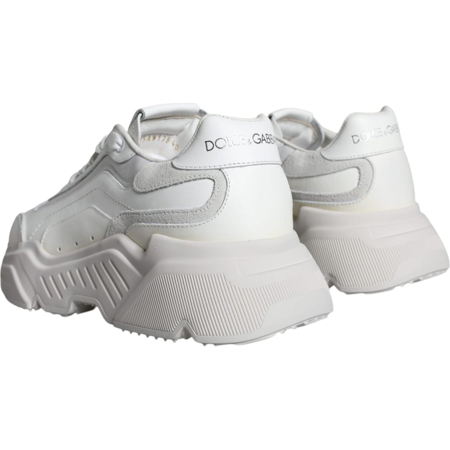 Dolce & Gabbana White DAYMASTER Calf Leather Sneakers Shoes Dolce & Gabbana