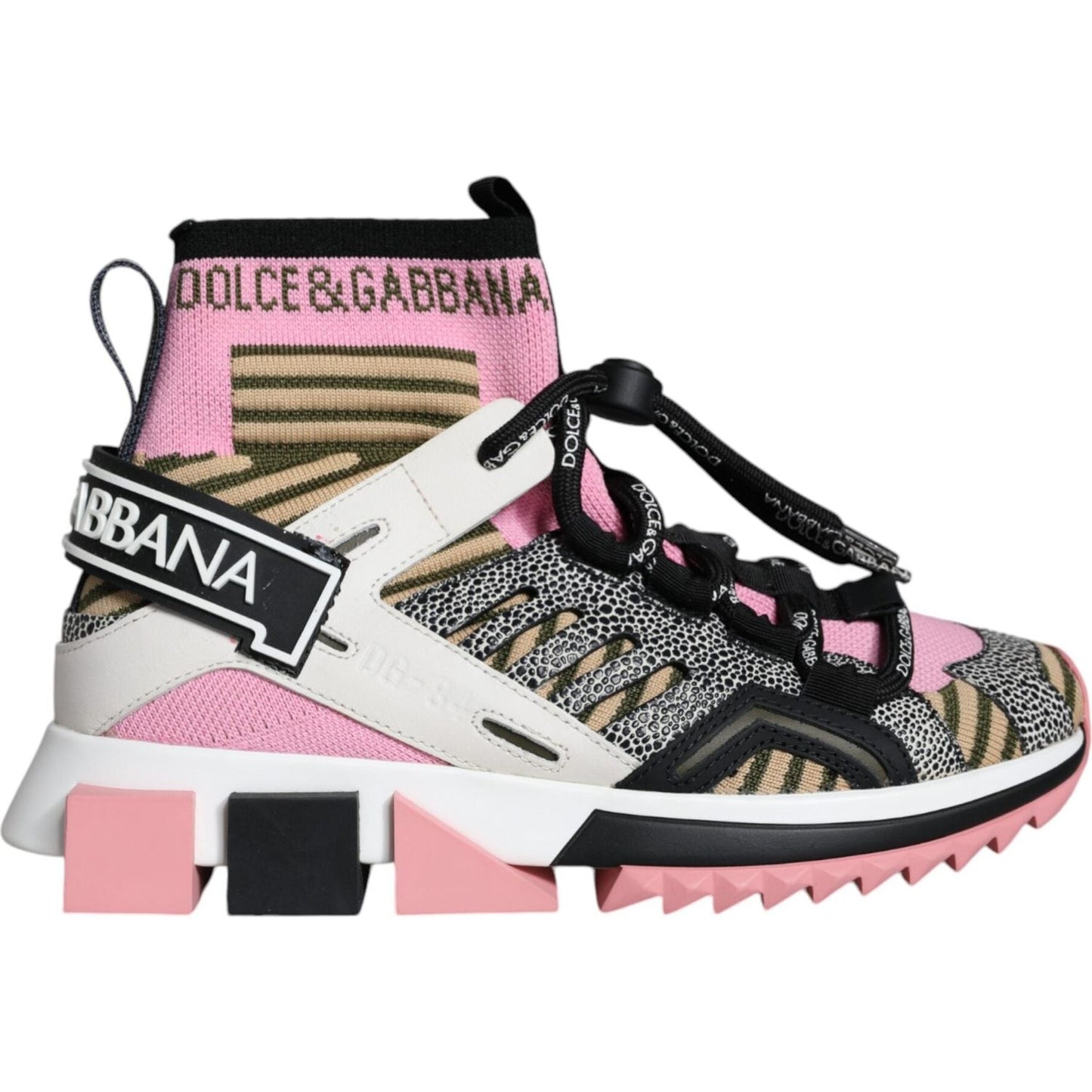 Dolce & Gabbana Multicolor Sorrento Socks Logo Sneakers Shoes Dolce & Gabbana