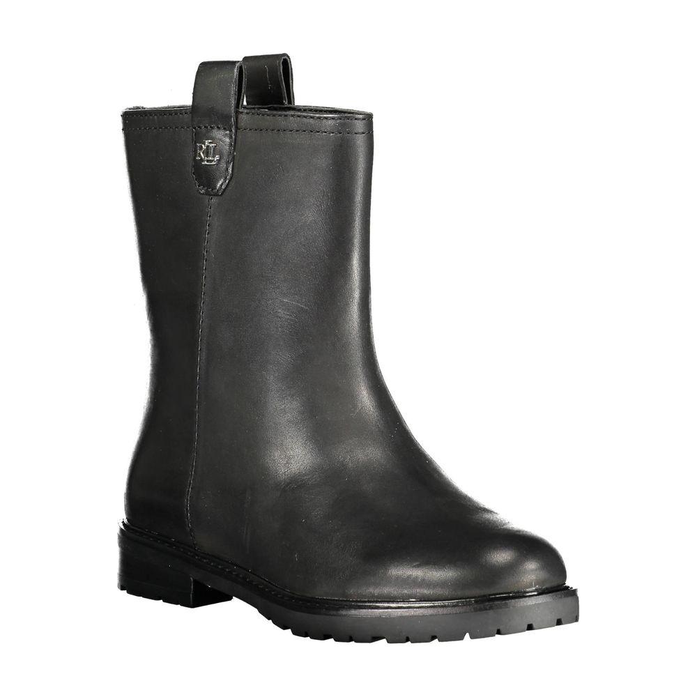 Ralph Lauren Black Polyester Boot Ralph Lauren