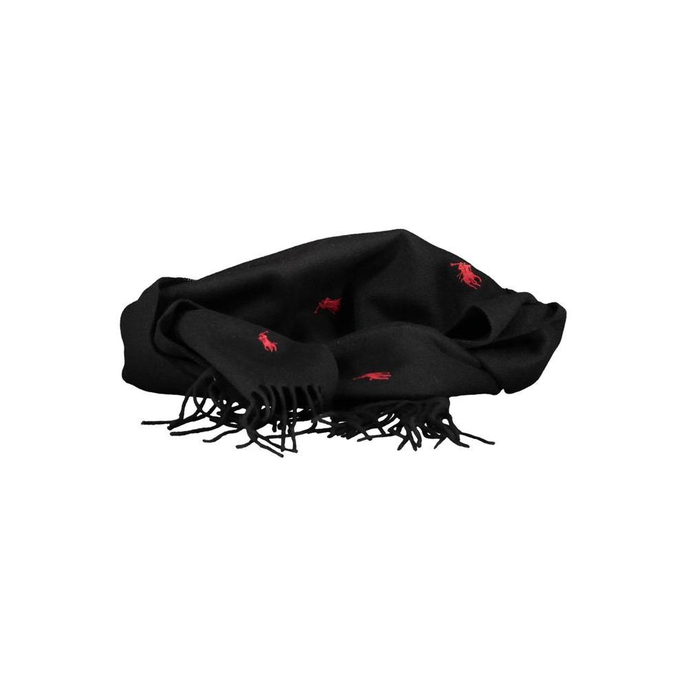 Ralph Lauren Black Wool Scarf Ralph Lauren