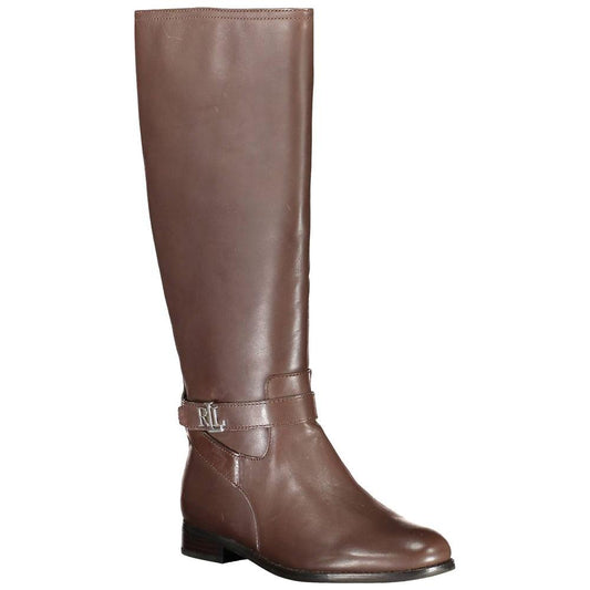 Ralph Lauren Brown Leather Boot Ralph Lauren