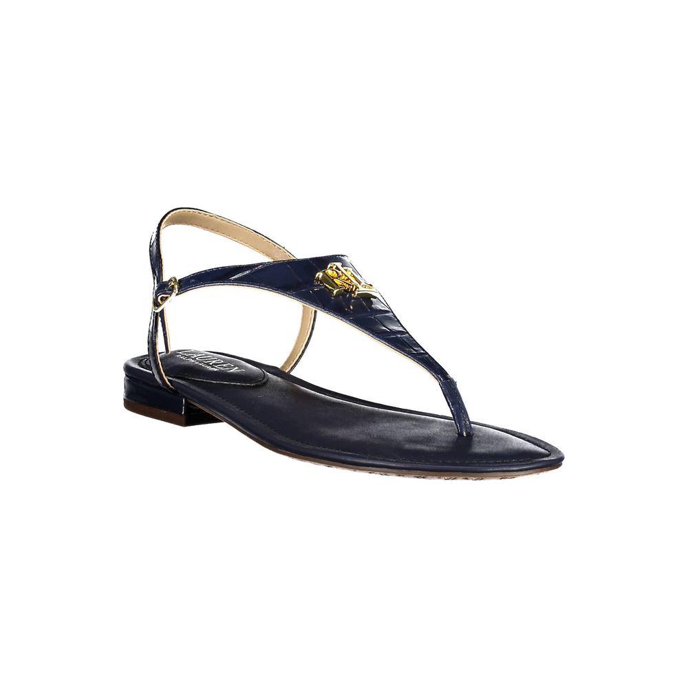 Ralph Lauren Blue Leather Sandal Ralph Lauren