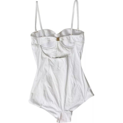 Dolce & Gabbana White Swimsuit One Piece Women Beachwear Bikini Dolce & Gabbana