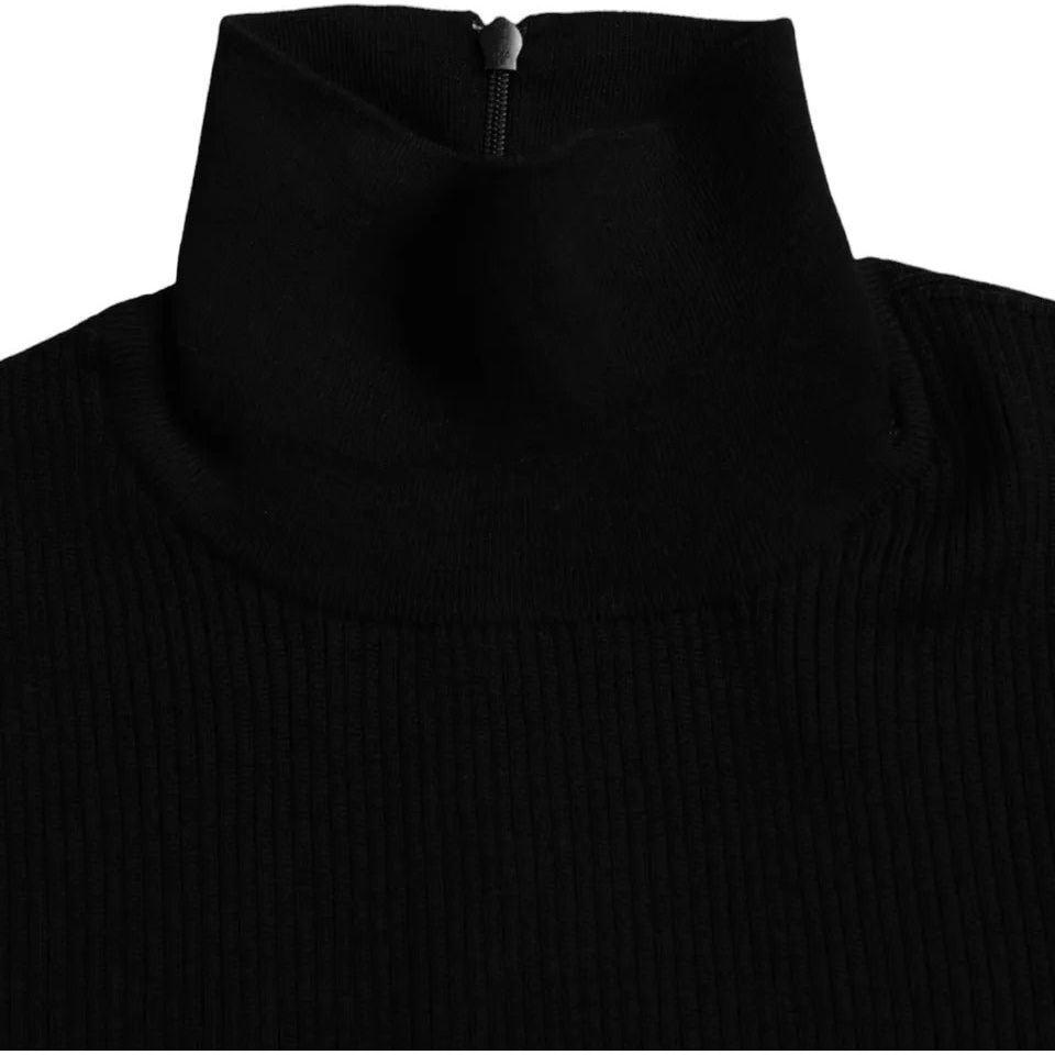 Dolce & Gabbana Black Wool Turtleneck Long Sleeves Sweater Dolce & Gabbana