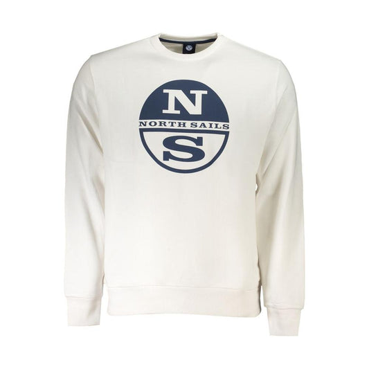 North Sails White Cotton Sweater