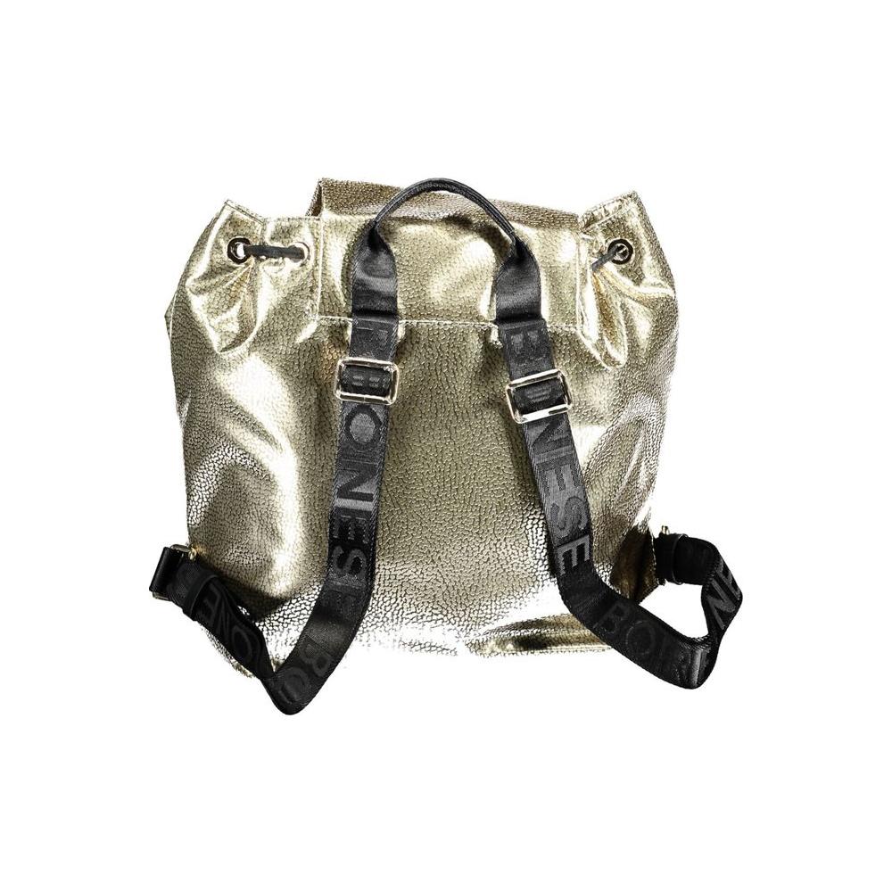 Borbonese Gold Polyester Backpack