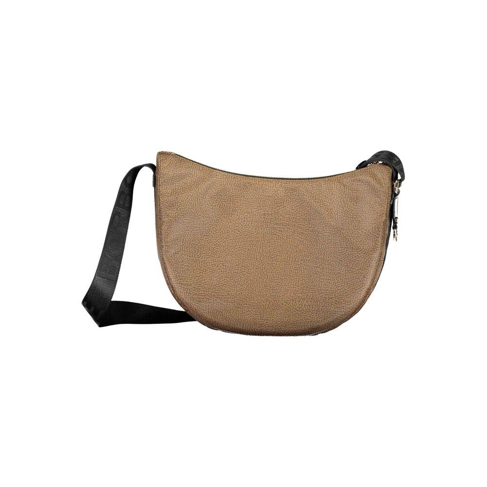 Borbonese Brown Polyester Handbag Borbonese