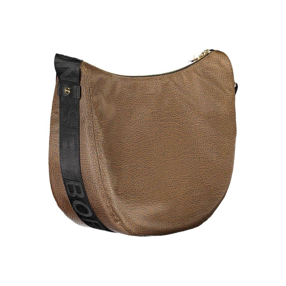 Borbonese Brown Polyester Handbag Borbonese