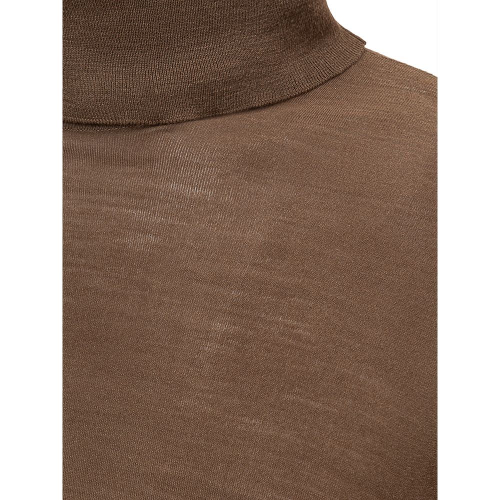 Brioni Brown Cashmere Sweater Brioni