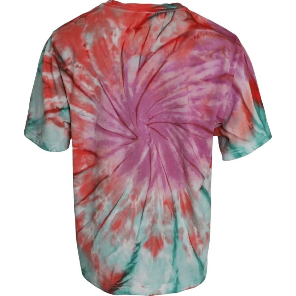 Dolce & Gabbana Multicolor Tie Dye Cotton Round Neck T-shirt Dolce & Gabbana