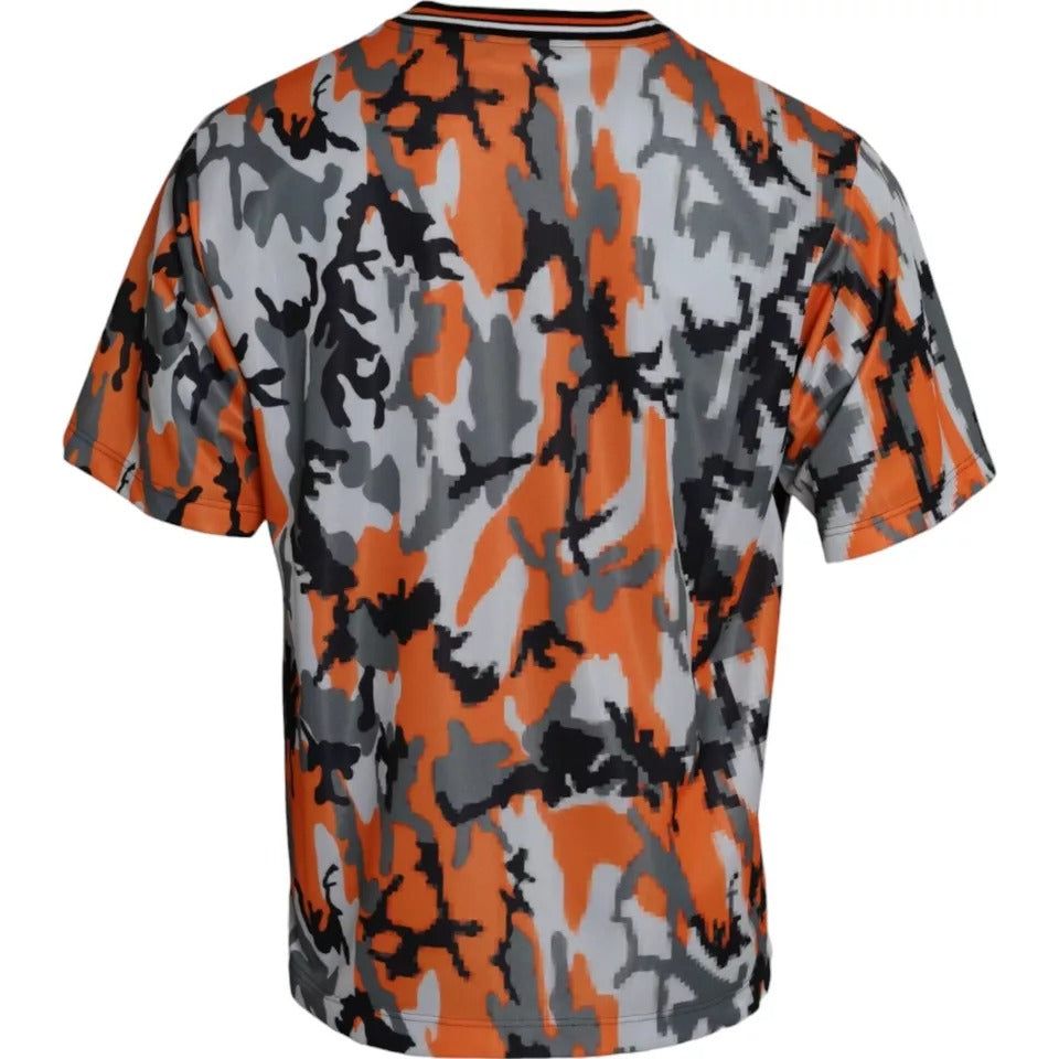 Dolce & Gabbana Multicolor Camouflage Cotton Crew Neck Men T-shirt Dolce & Gabbana