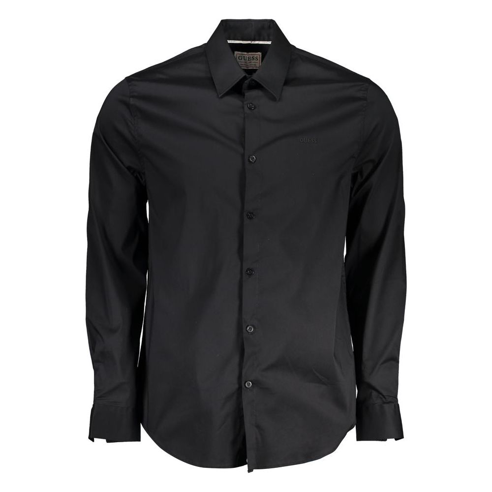 Guess Jeans Black Cotton Shirt Guess Jeans