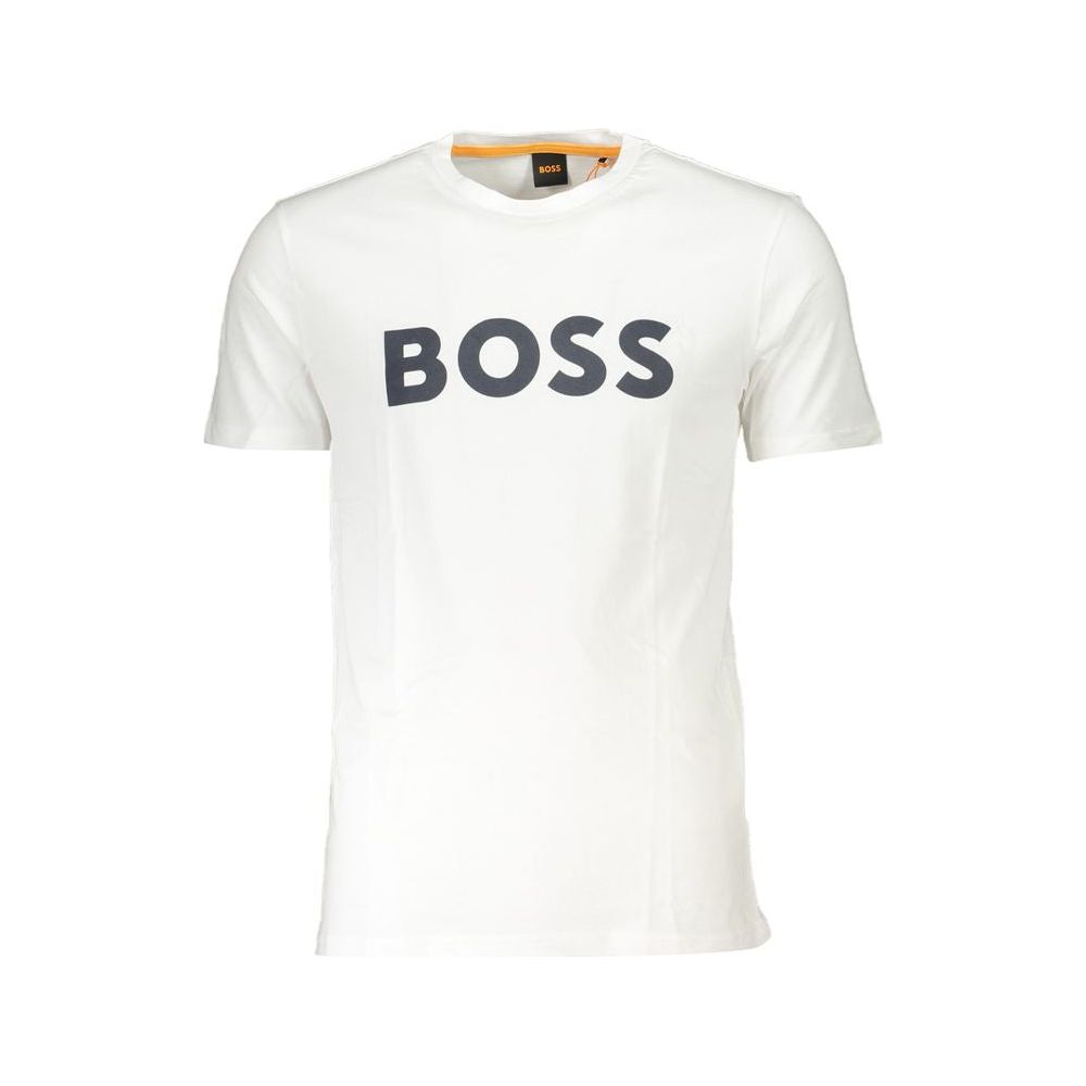 Hugo Boss White Cotton T-Shirt Hugo Boss