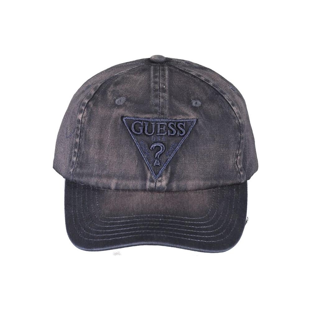 Guess Jeans Blue Cotton Hats & Cap Guess Jeans