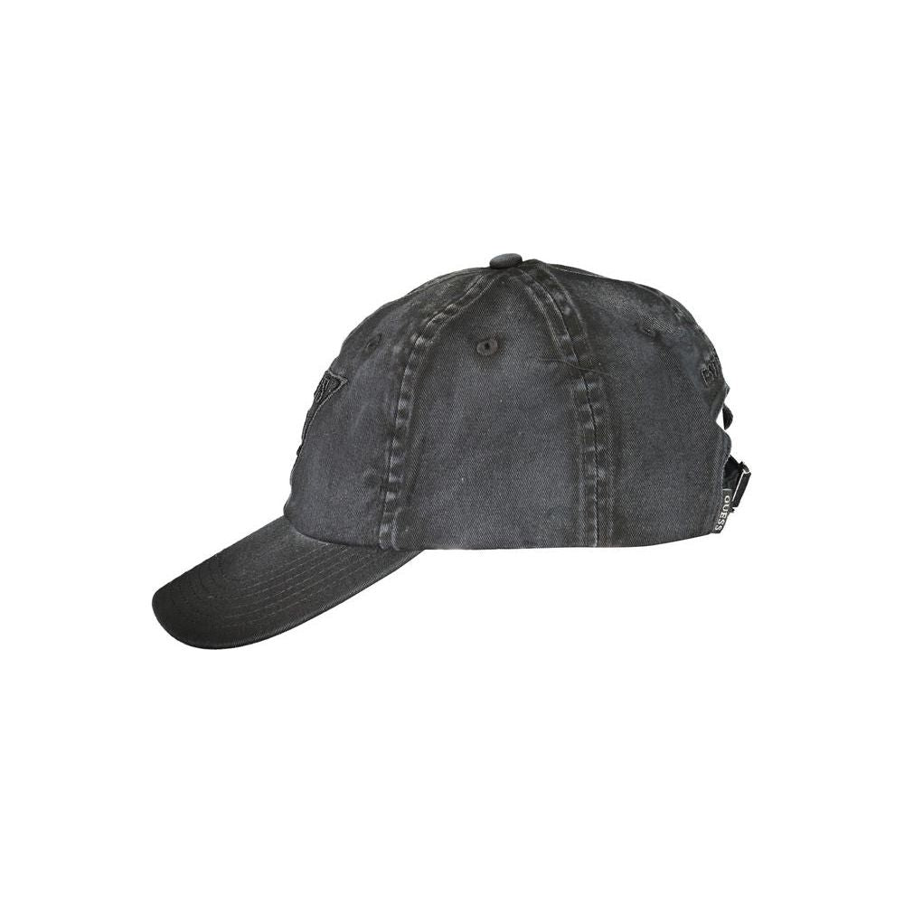 Guess Jeans Black Cotton Hats & Cap Guess Jeans