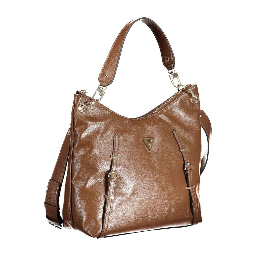 Guess Jeans Brown Polyethylene Handbag Guess Jeans