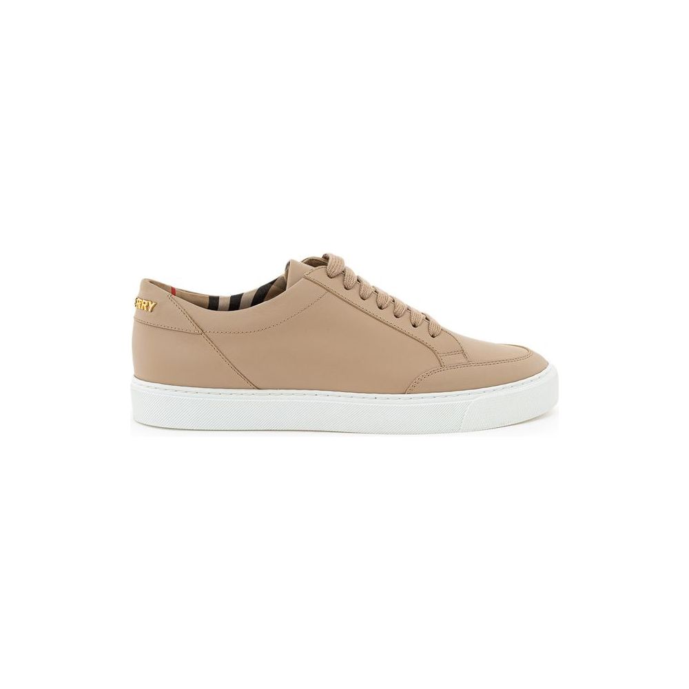 Burberry Beige Leather Sneaker Burberry