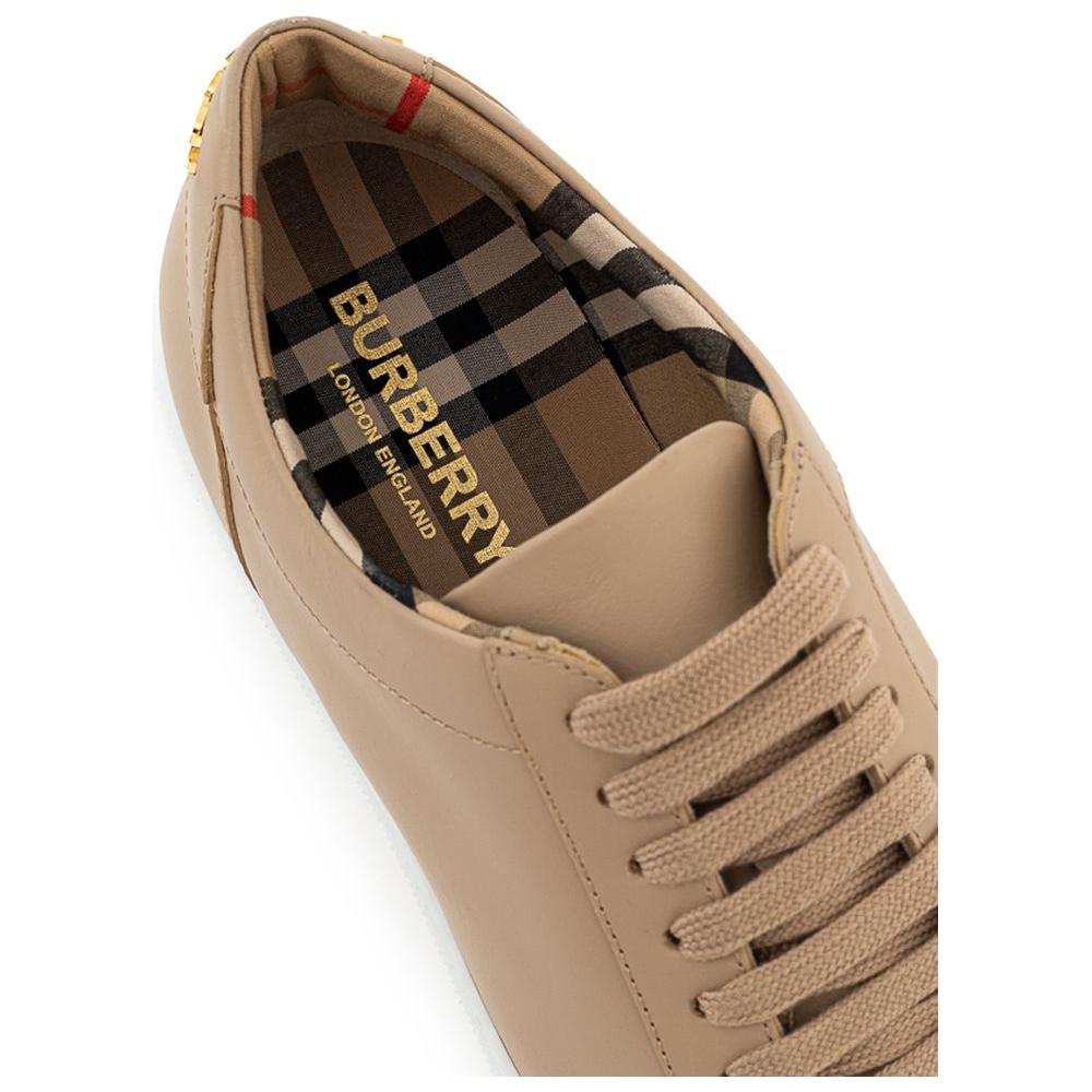 Burberry Beige Leather Sneaker Burberry