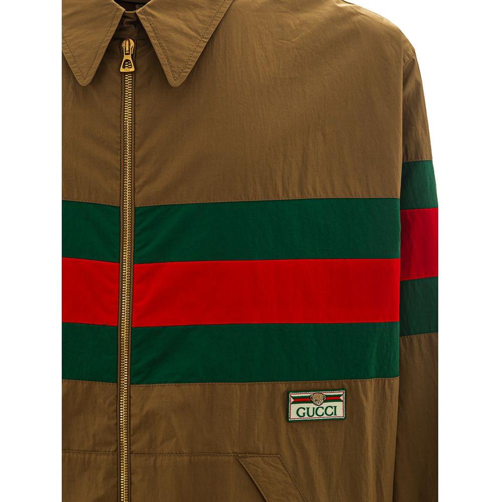 Gucci Brown Cotton Jacket Gucci