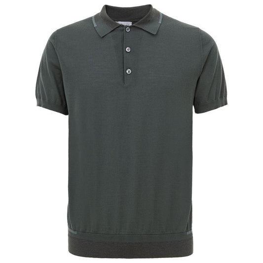 Brioni Green Cotton Polo Shirt Brioni