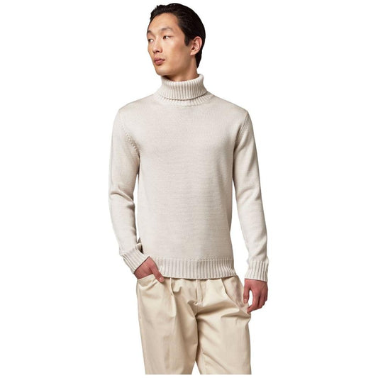 Alpha Studio White Cashmere Sweater Alpha Studio