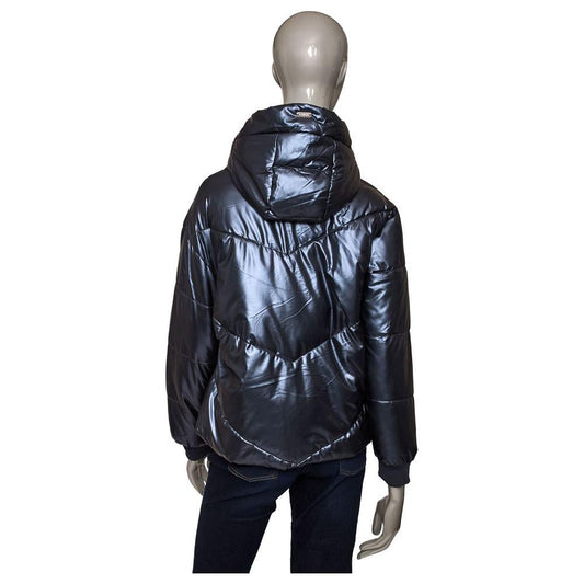 Baldinini Trend Blue Polyester Women Jacket Baldinini Trend