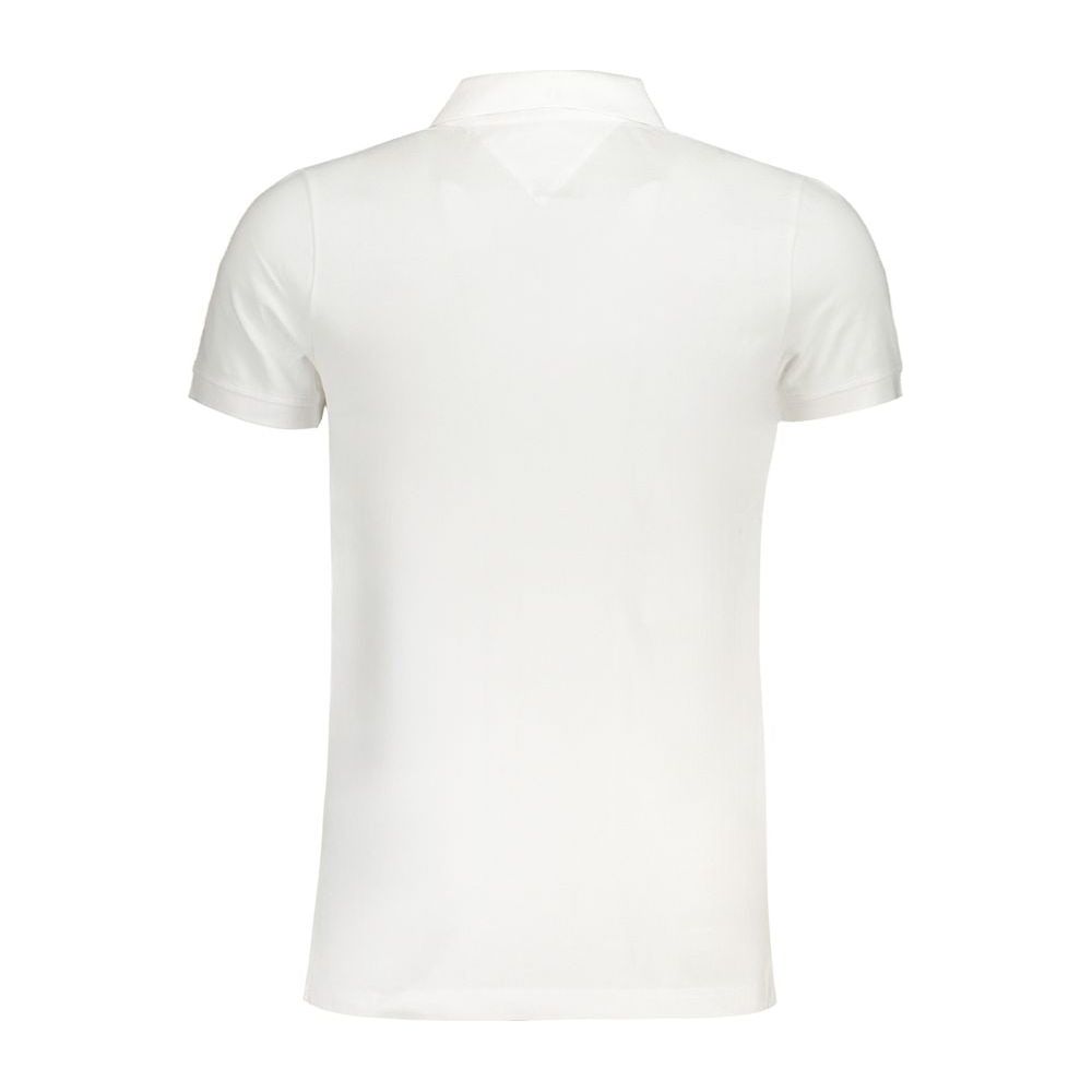 Tommy Hilfiger White Cotton Polo Shirt Tommy Hilfiger