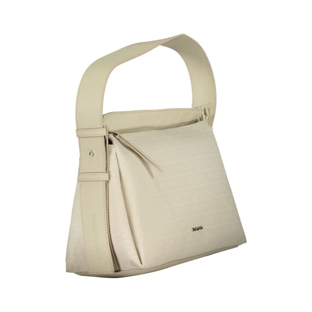 Calvin Klein Beige Polyester Handbag Calvin Klein