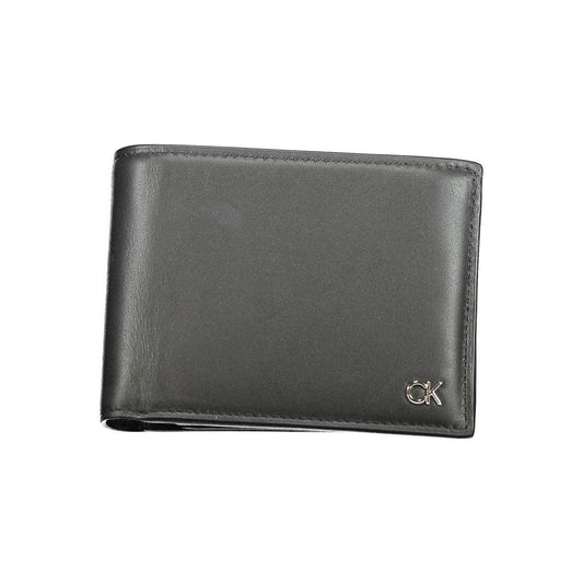 Calvin Klein Black Leather Wallet Calvin Klein