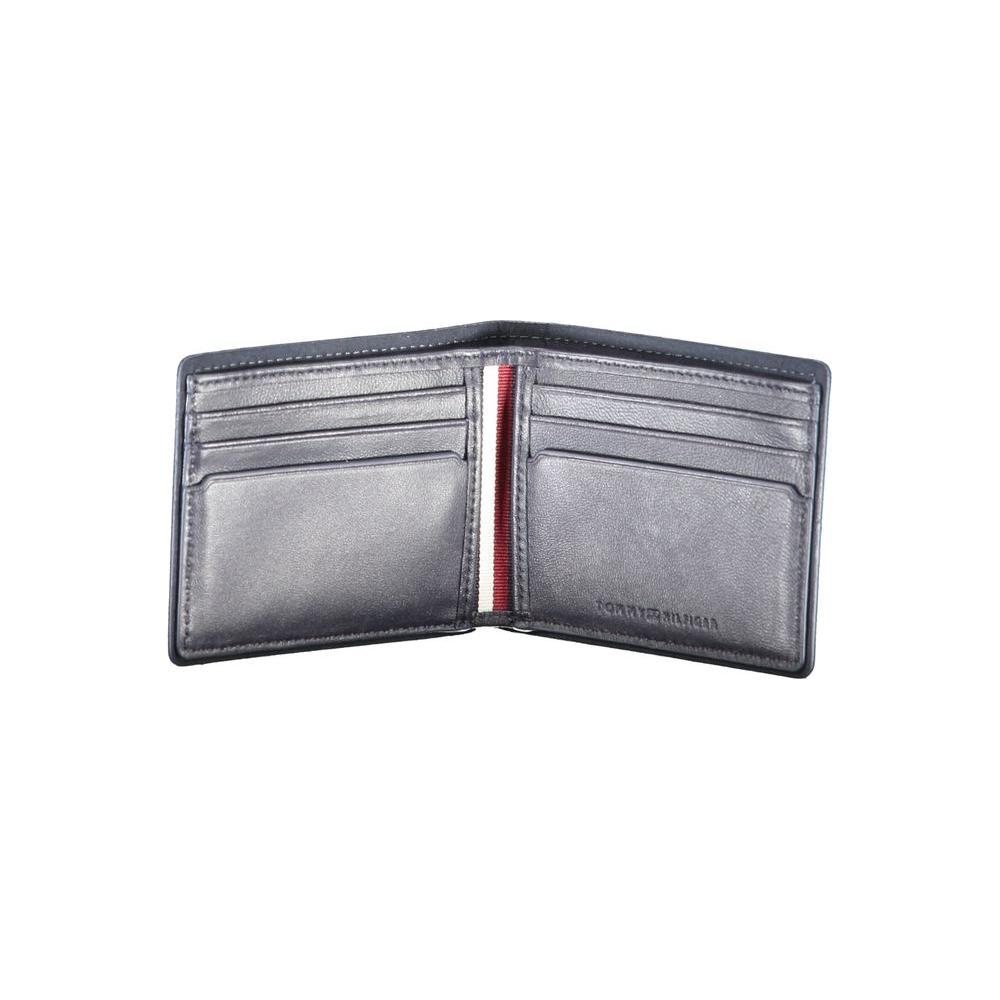 Tommy Hilfiger Blue Leather Wallet Tommy Hilfiger