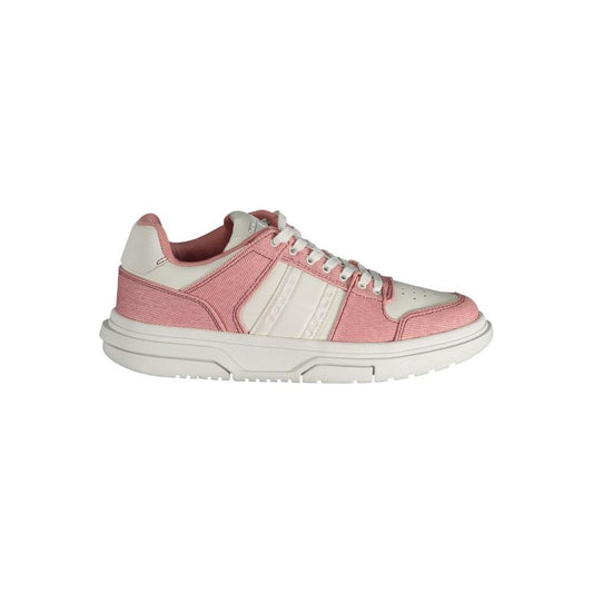 Tommy Hilfiger Pink Polyester Sneaker Tommy Hilfiger