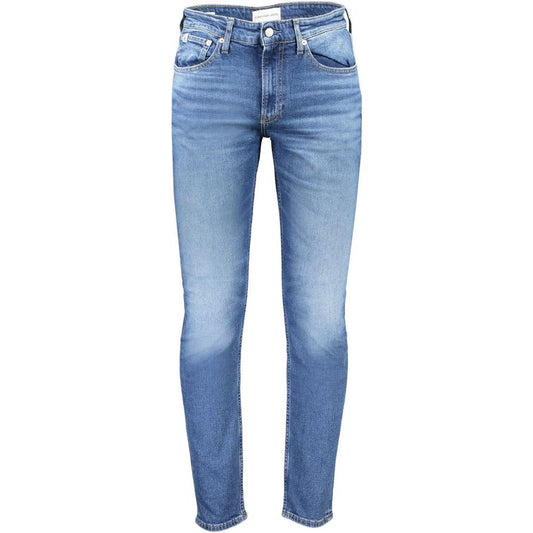 Calvin Klein Blue Cotton Jeans & Pant Calvin Klein