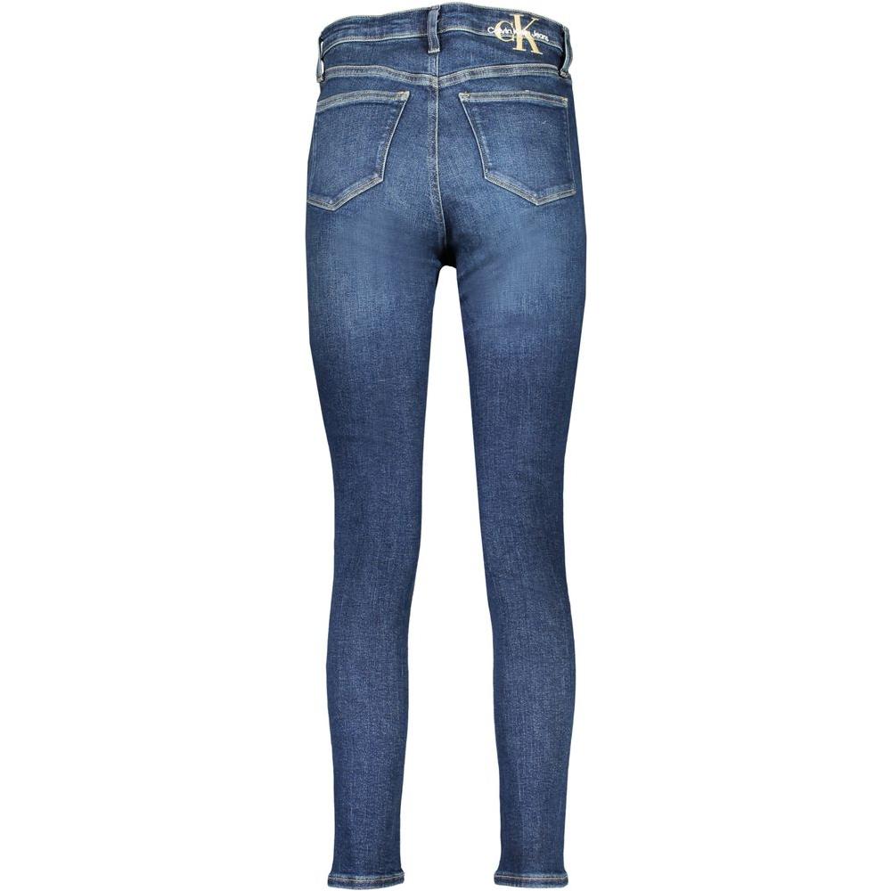 Calvin Klein Blue Cotton Jeans & Pant