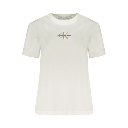 Calvin Klein White Cotton Tops & T-Shirt