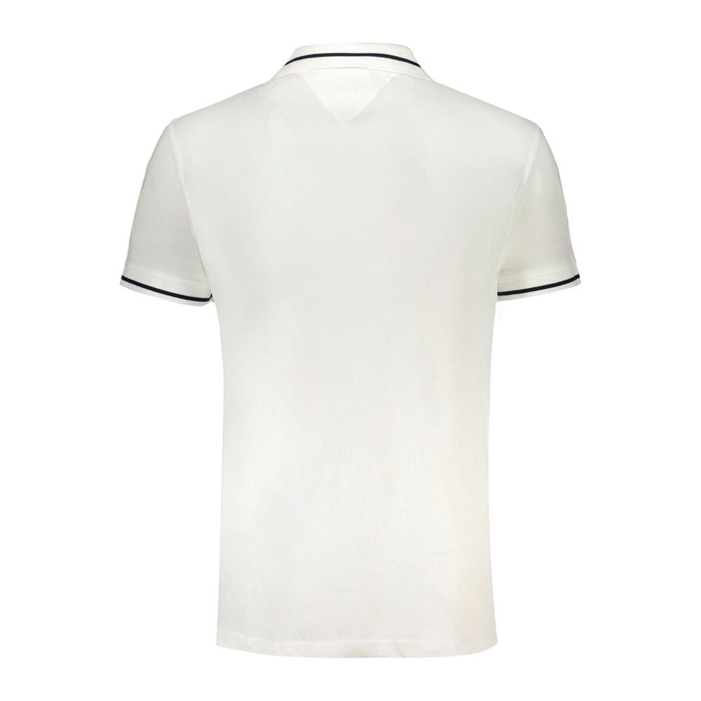 Tommy Hilfiger White Cotton Polo Shirt