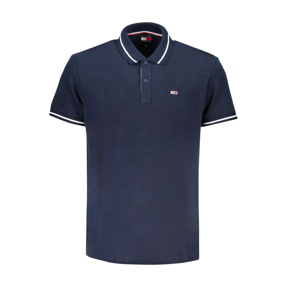 Tommy Hilfiger Blue Cotton Polo Shirt