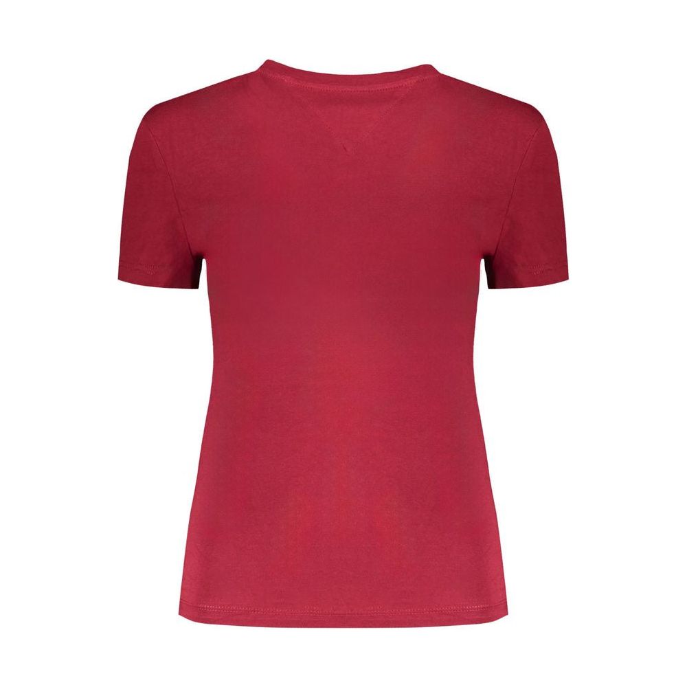 Tommy Hilfiger Red Cotton Tops & T-Shirt