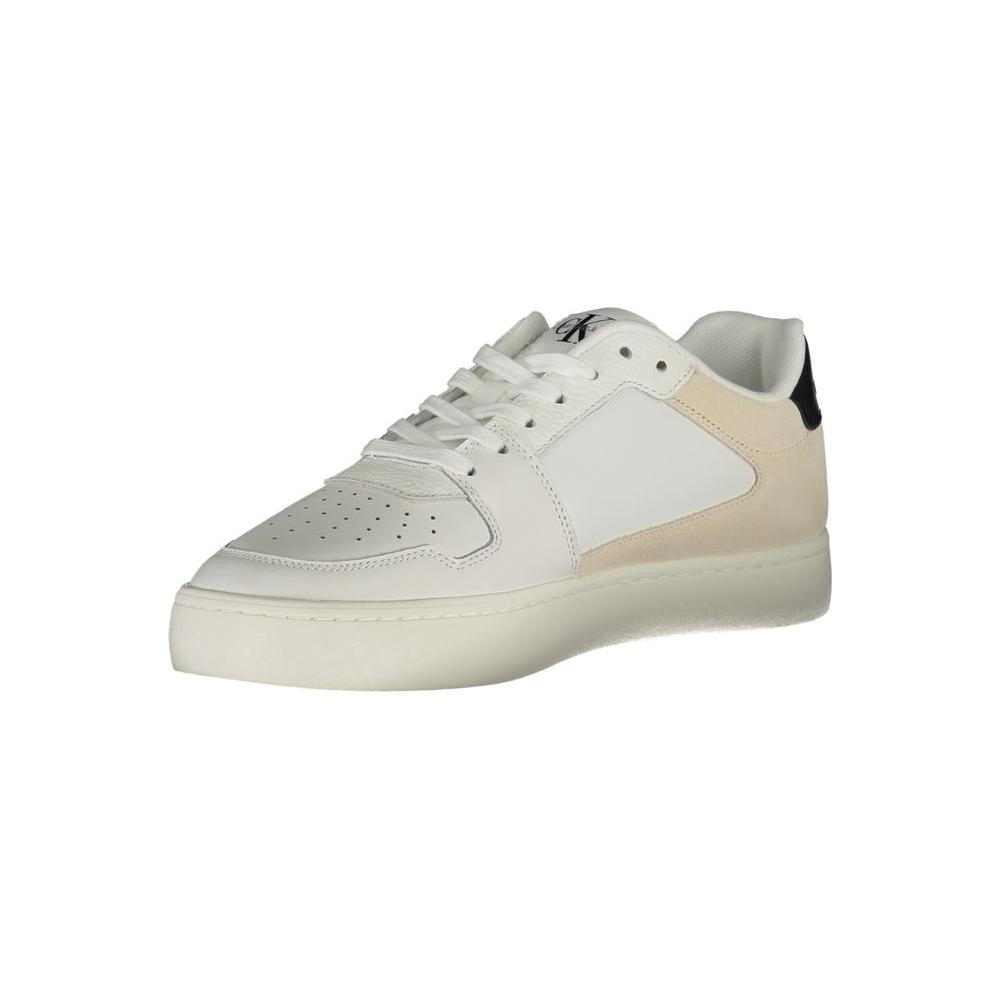 Calvin Klein White Polyester Sneaker