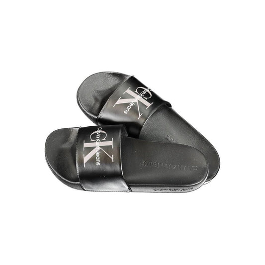 Calvin Klein Black Polyester Sandal Calvin Klein