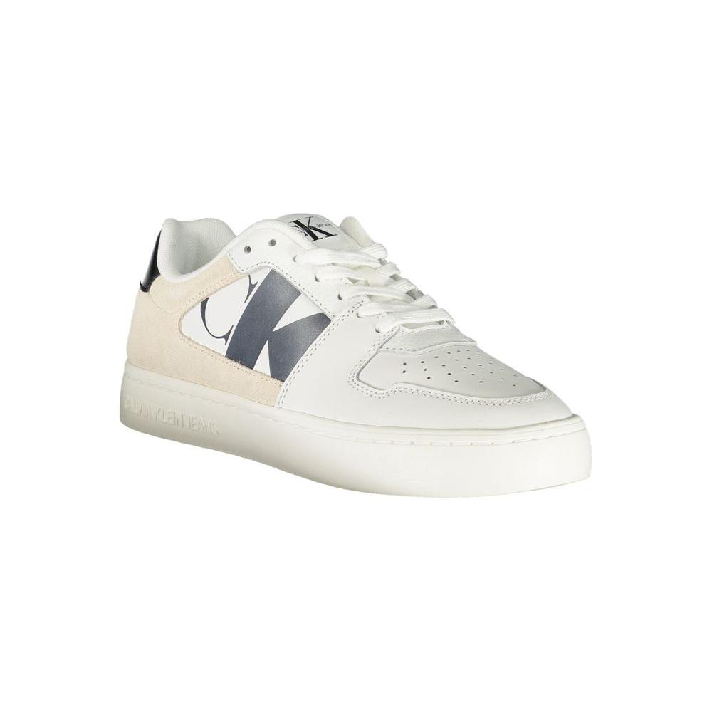 Calvin Klein White Polyester Sneaker