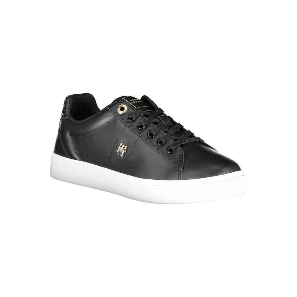 Tommy Hilfiger Black Polyester Sneaker